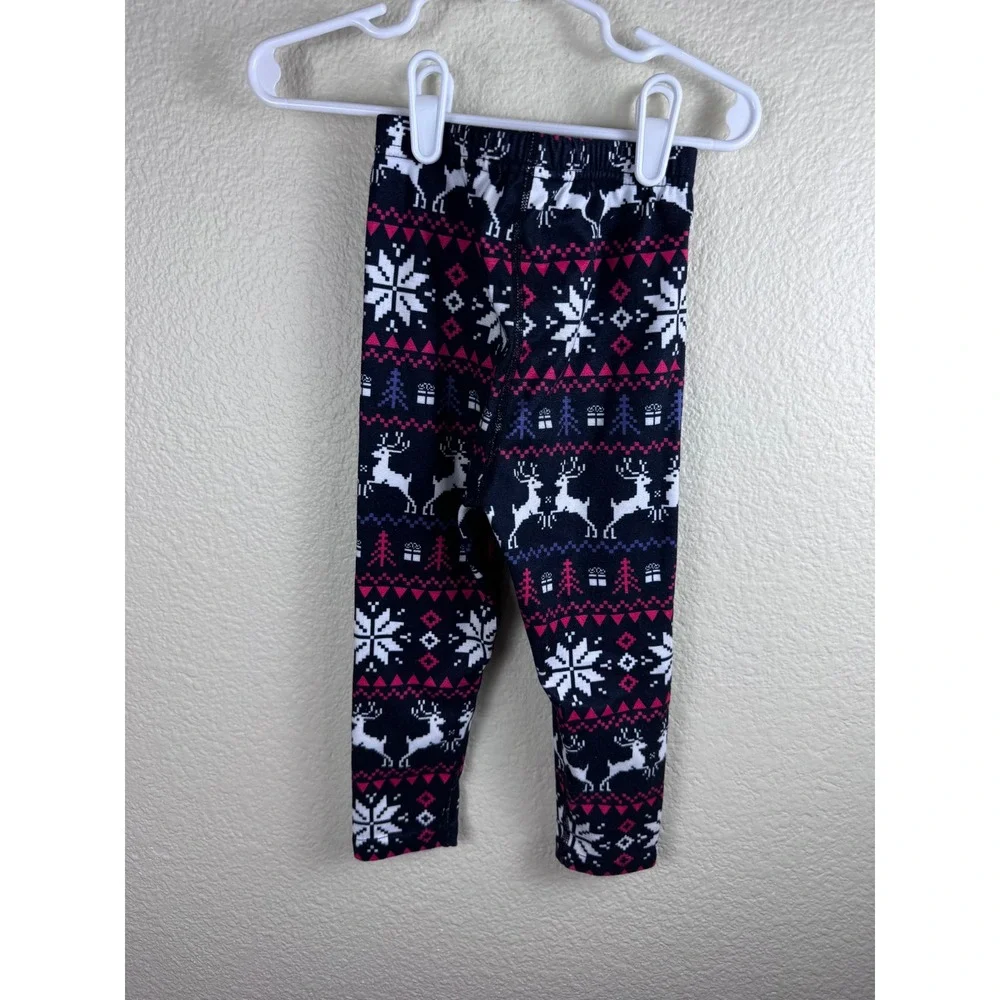 Christmas Reindeer Snowflake Fair Isle Pajama Set‎ Underlayer 3T Holiday Base
